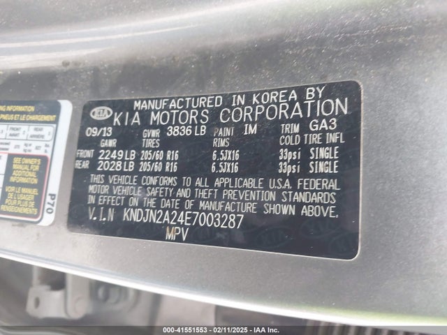 KIA Soul 2014 KNDJN2A24E7003287 Image 9