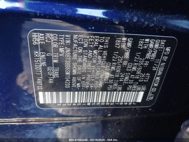 2025 NISSAN ROGUE JN8BT3BB6SW154233 Photo 8