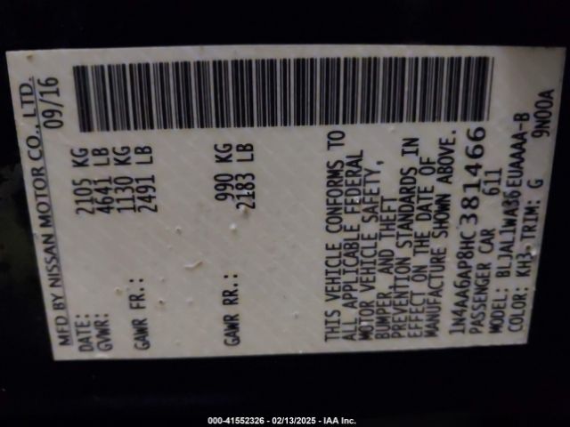 1N4AA6AP8HC381466 Nissan Maxima 3.5 Sr