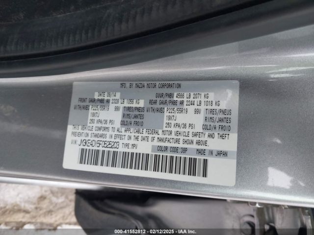 JM3KE4DY5F0525203 Mazda Cx-5 Grand Touring