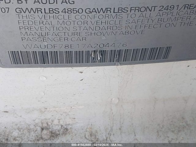 2007 AUDI A4 WAUDF78E17A204476 Photo 8