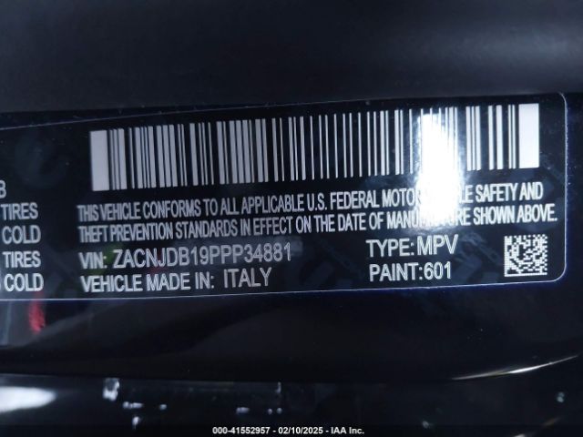 ZACNJDB19PPP34881 Jeep Renegade (red) Edition 4x4