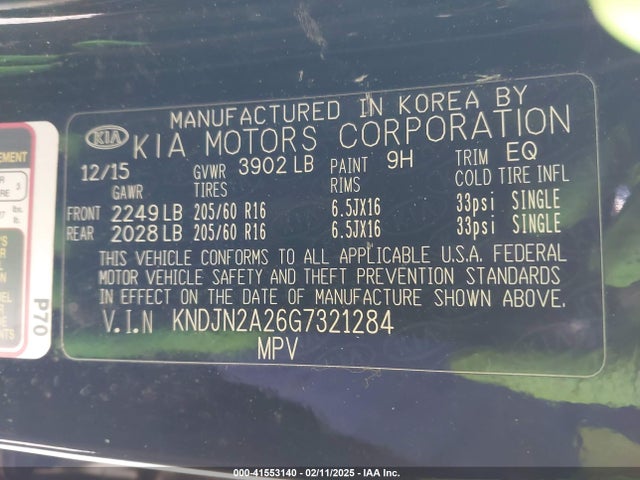 KNDJN2A26G7321284 KIA Soul