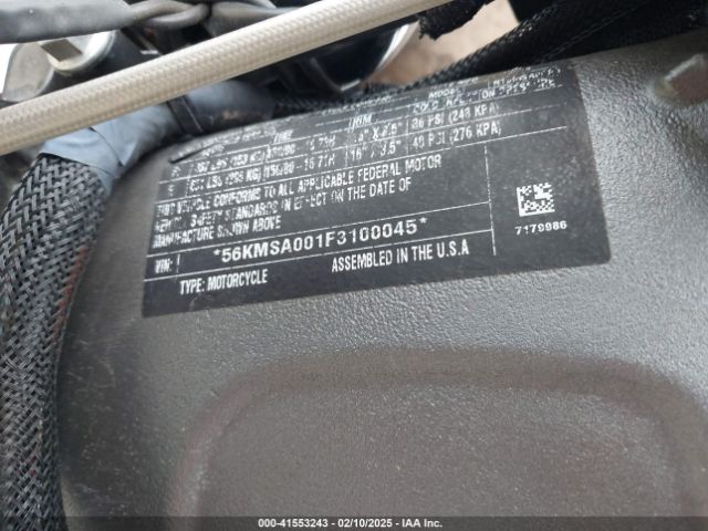 2015 INDIAN MOTORCYCLE CO. SCOUT 56KMSA001F3100045 Photo 9