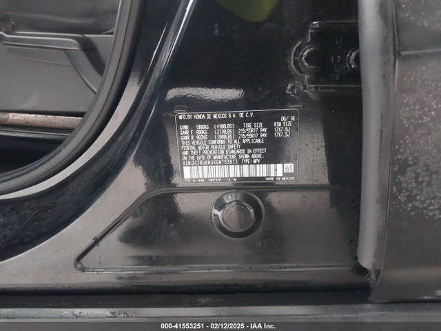 3CZRU6H3XGM753873 Honda HR-V LX