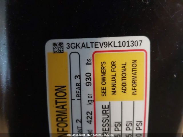 3GKALTEV9KL101307 GMC Terrain Sle