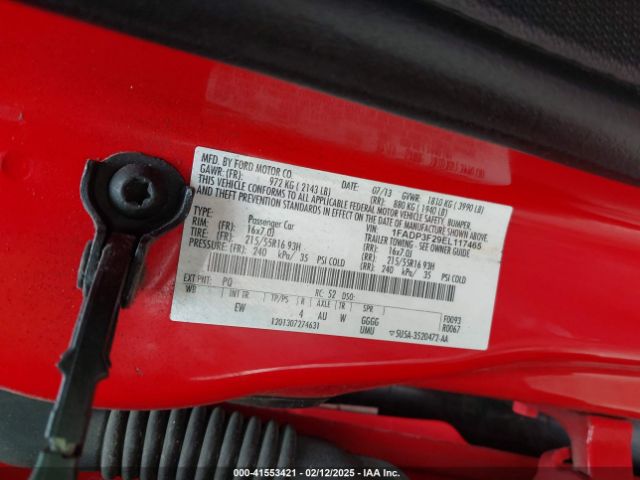 1FADP3F29EL117465 Ford FOCUS SE