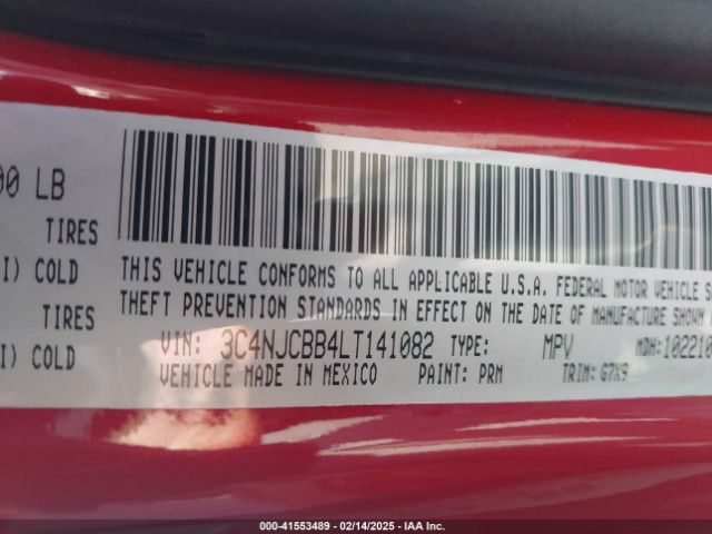 2020 JEEP COMPASS 3C4NJCBB4LT141082 Photo 8