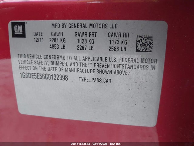 2012 CADILLAC CTS 1G6DE5E56C0132398 Photo 8