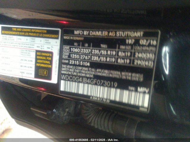 WDC0G4JB4GF073019 Mercedes-Benz GLC 300