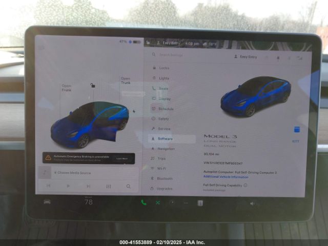 5YJ3E1EB7MF855347 Tesla Model 3 Long Range Dual Motor All-wheel Drive