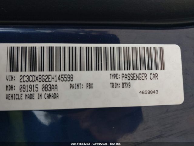 2C3CDXBG2EH145598 Dodge Charger Se