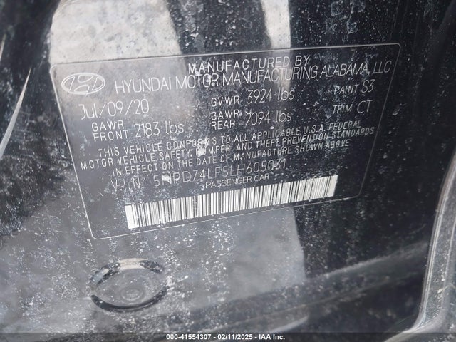 Hyundai ELANTRA SE 2020 5NPD74LF5LH605031 Image 9