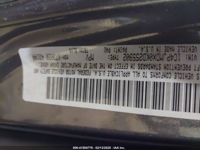 1C4PJMDX0KD255902 Jeep Cherokee Limited 4x4