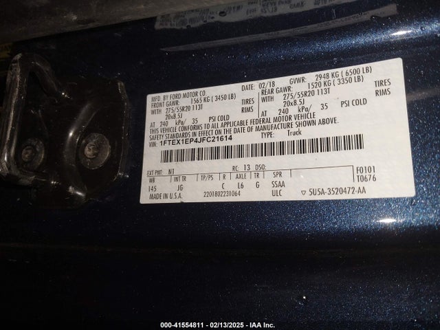 Ford F-150 Xl 2018 1FTEX1EP4JFC21614 Image 9