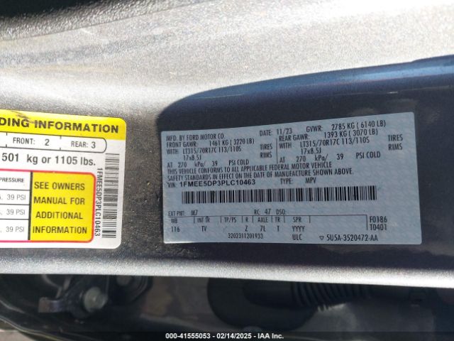1FMEE5DP3PLC10463 Ford Bronco Wildtrak