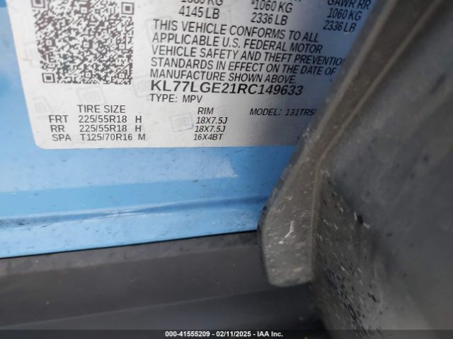 KL77LGE21RC149633 Chevrolet Trax Fwd 1rs