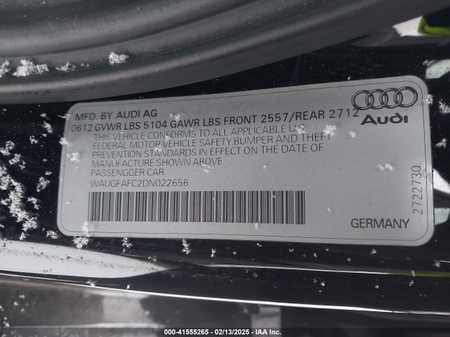 2013 AUDI A6 WAUGFAFC2DN022656 Photo 8