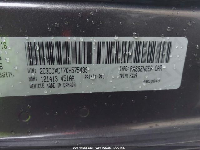 2C3CDXCT7KH575439 Dodge Charger R/t Rwd