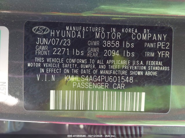 Hyundai ELANTRA SEL 2023 KMHLS4AG4PU601548 Image 9