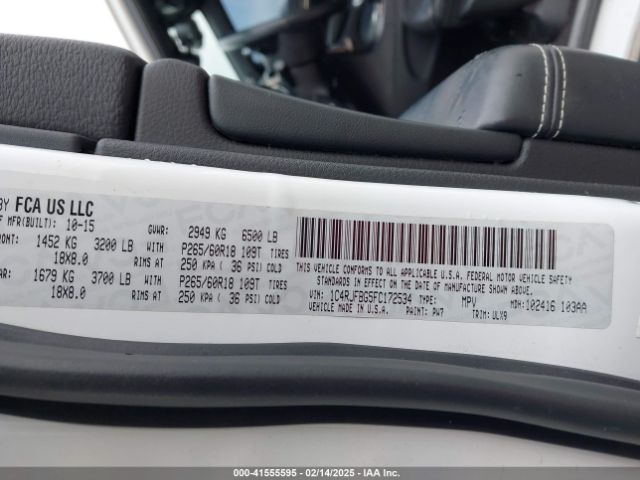 1C4RJFBG5FC172534 Jeep Grand Cherokee Limited
