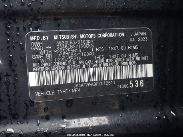 2024 MITSUBISHI ECLIPSE CROSS JA4ATWAA9RZ012611 Photo 8