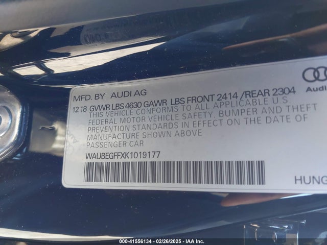 2019 AUDI A3 WAUBEGFFXK1019177 Photo 8
