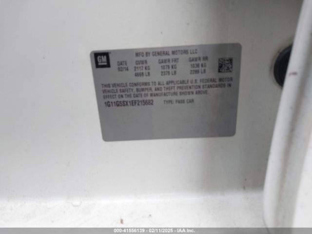 1G11G5SX1EF215682 Chevrolet Malibu 3lt