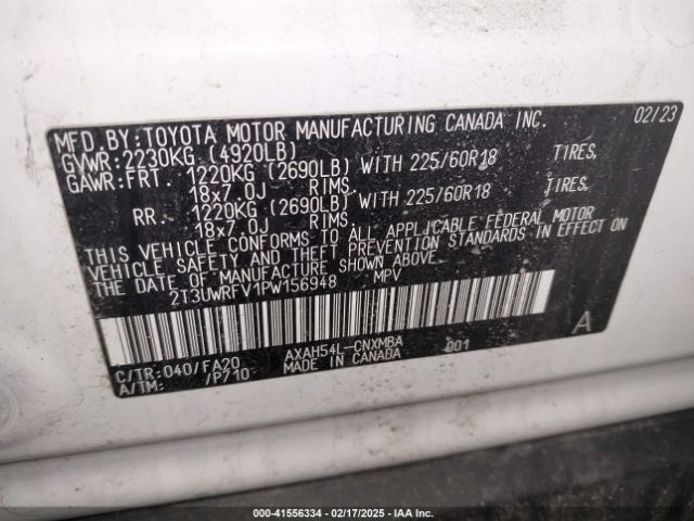 2T3UWRFV1PW156948 Toyota Rav4 Hybrid Woodland Edition