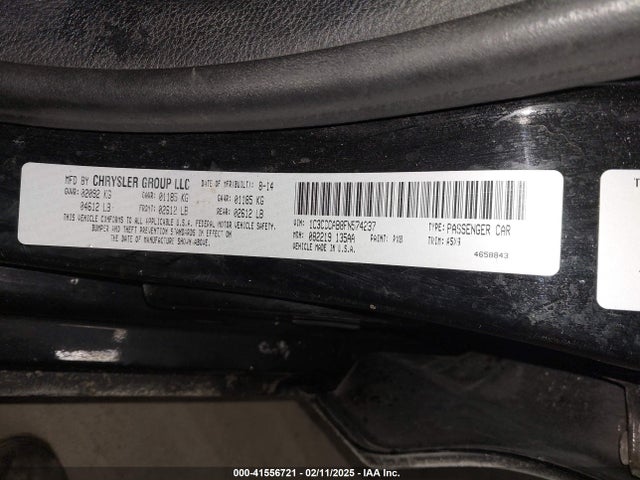 Продаж на аукціоні авто 2015 Chrysler 200 Limited, vin: 1C3CCCAB8FN574237, номер лоту: 41556721