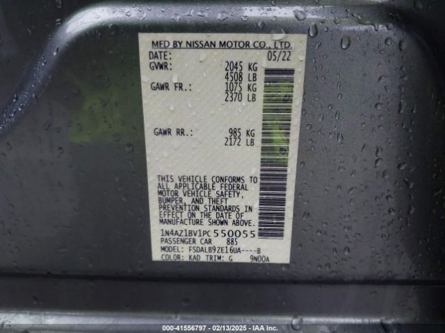 1N4AZ1BV1PC550055 Nissan Leaf S 40 Kwh