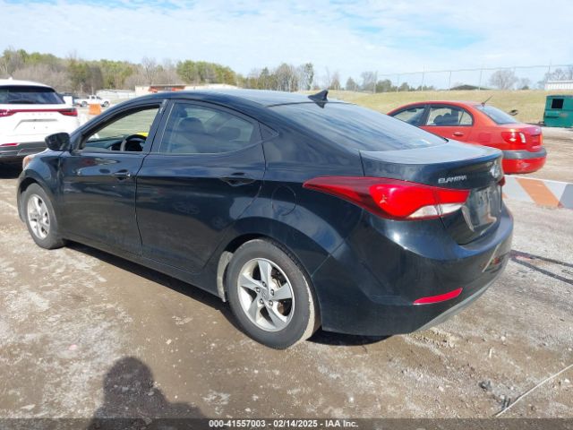 KMHDH4AE9FU265072 Hyundai ELANTRA SE