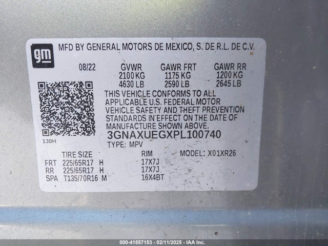 Chevrolet Equinox Awd Lt 2023 3GNAXUEGXPL100740 Image 9