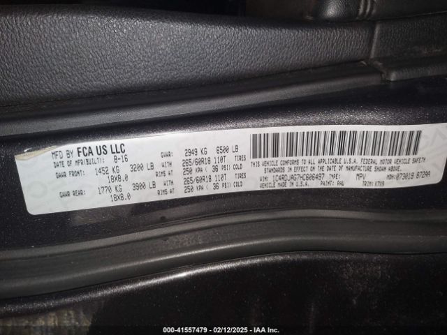 1C4RDJAG7HC606497 Dodge Durango Sxt Awd