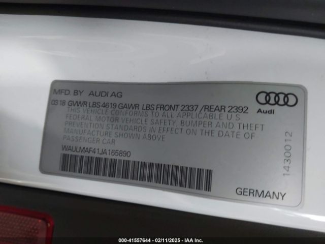 WAULMAF41JA165890 Audi A4 2.0t Tech Ultra Premium/2.0t Ultra Premium