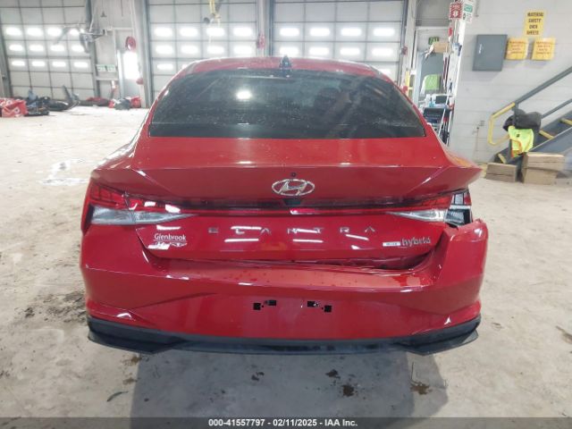 KMHLM4AJ7NU030804 Hyundai Elantra Hybrid Blue