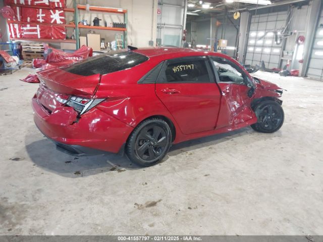 KMHLM4AJ7NU030804 Hyundai Elantra Hybrid Blue