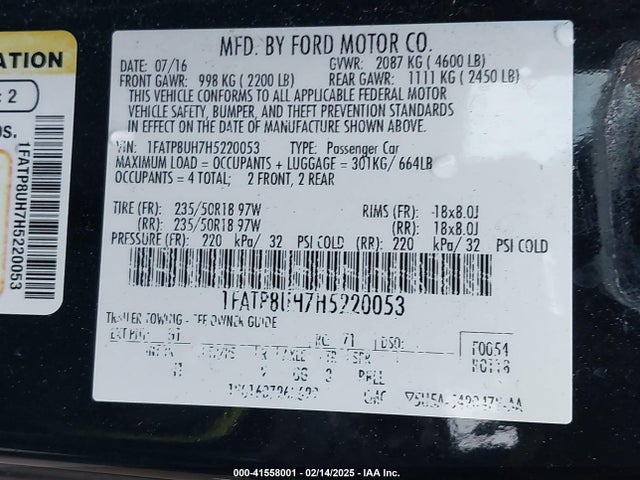 Ford Mustang Ecoboost Premium 2017 1FATP8UH7H5220053 Image 9