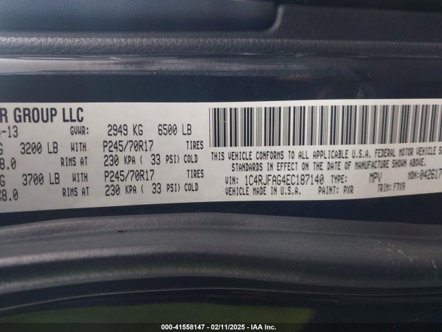 Jeep Grand Cherokee Laredo 2014 1C4RJFAG4EC187140 Image 9
