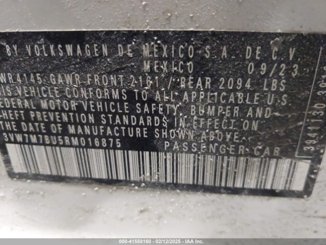 3VW7M7BU5RM016875 Volkswagen Jetta 1.5t Se