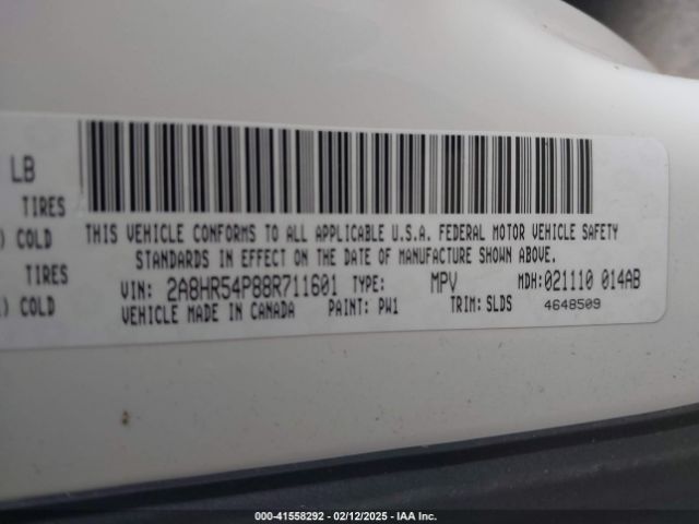 2008 CHRYSLER TOWN & COUNTRY 2A8HR54P88R711601 Photo 8