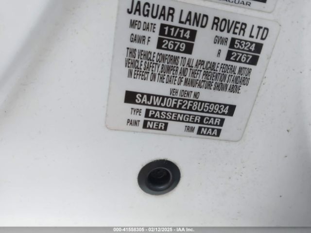 SAJWJ0FF2F8U59934 Jaguar Xf 3.0 Portfolio/3.0 Sport
