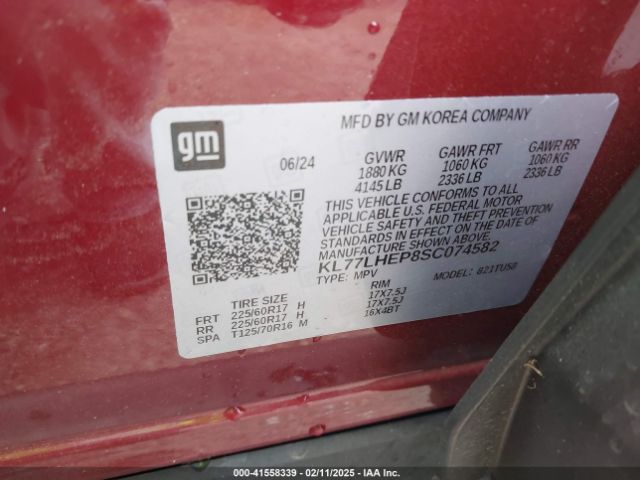 2025 CHEVROLET TRAX KL77LHEP8SC074582 Photo 8