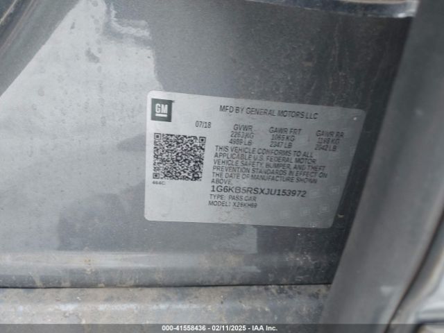 2018 CADILLAC CT6 1G6KB5RSXJU153972 Photo 8