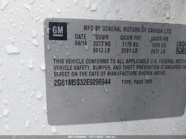 2G61M5S32E9296944 Cadillac XTS LUXURY