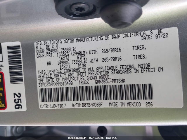 3TMCZ5ANXNM515490 Toyota Tacoma Trd Off Road