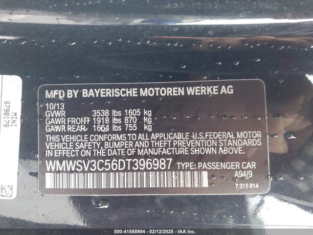 2013 MINI HARDTOP WMWSV3C56DT396987 Photo 8