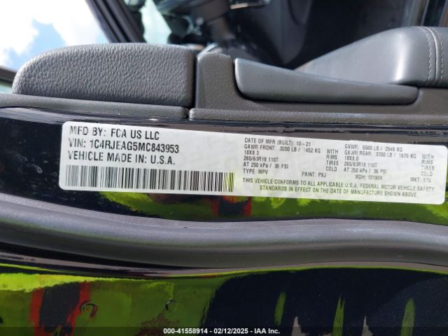 1C4RJEAG5MC843953 Jeep Grand Cherokee Laredo X 4x2