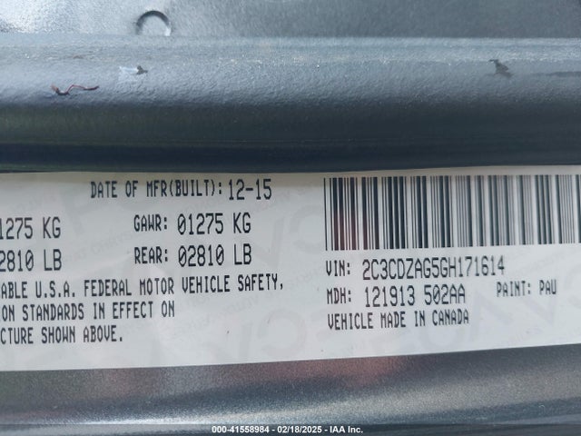 Dodge Challenger Sxt 2016 2C3CDZAG5GH171614 Image 9