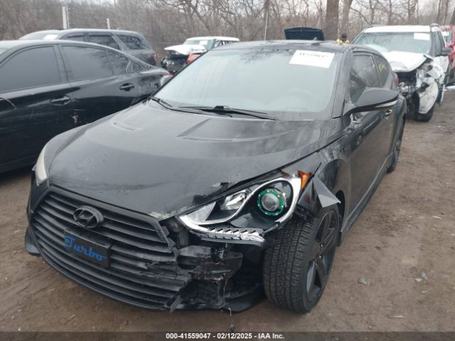 KMHTC6AE2EU194205 Hyundai Veloster Turbo W/black